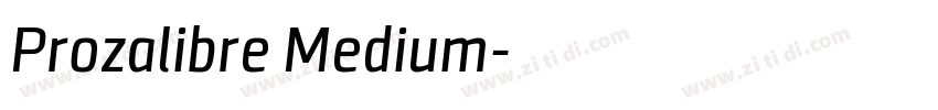 Prozalibre Medium字体转换